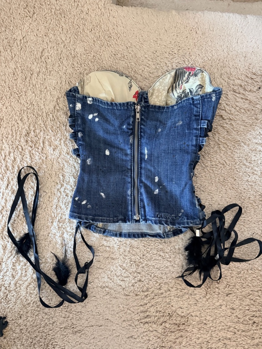 Denim bustier! Special addition! One of a kind ! - Picture 8 of 8